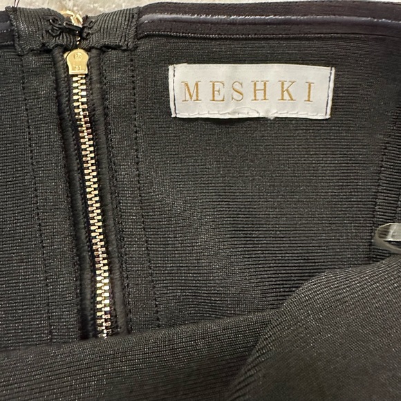 Meshki Black Tube Bodycon Mini Dress Size M/L - Picture 16 of 17